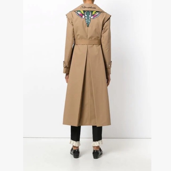 NWT Authentic Gucci butterfly gabardin trench coat - Picture 5 of 13
